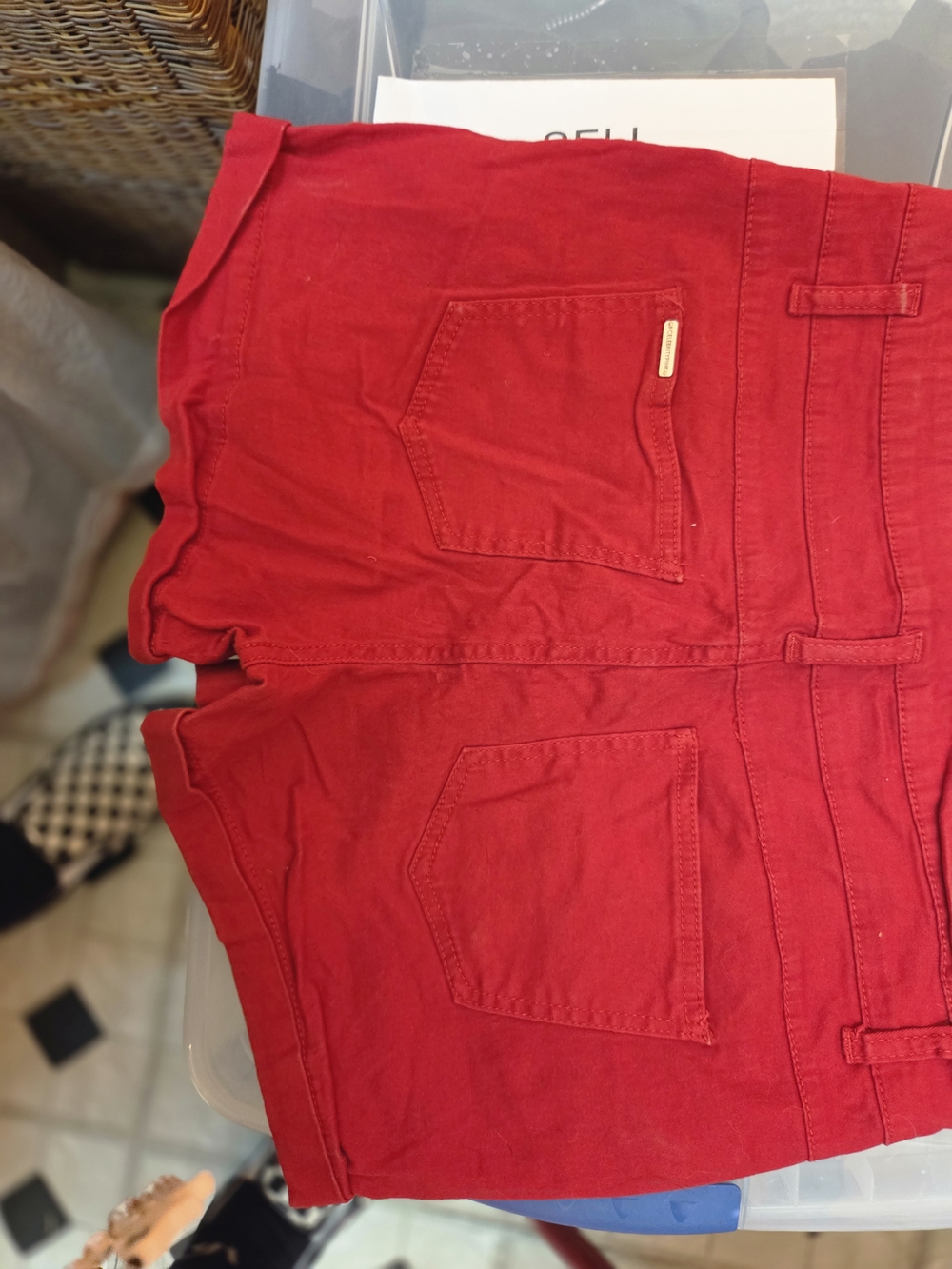 Celebrity Pink Girls' Red Stretch Shorts - Picture 3 of 3